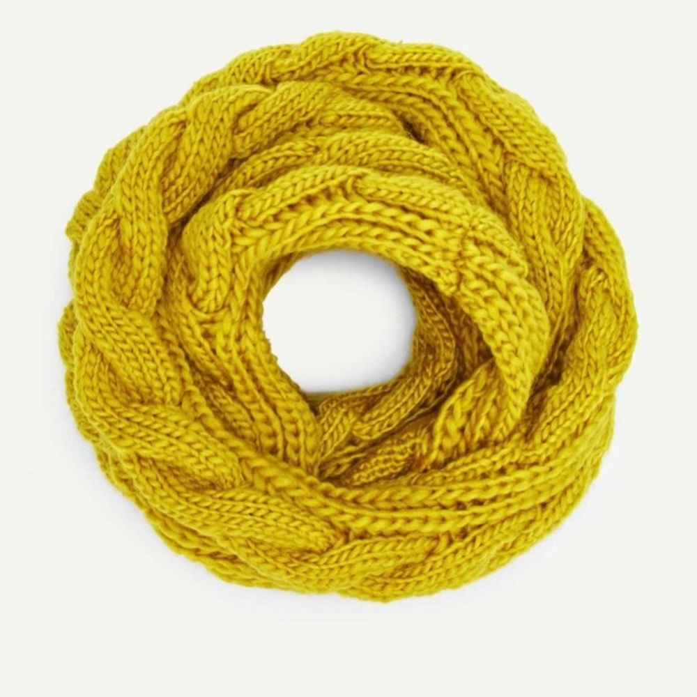 Mustard infinity scarf